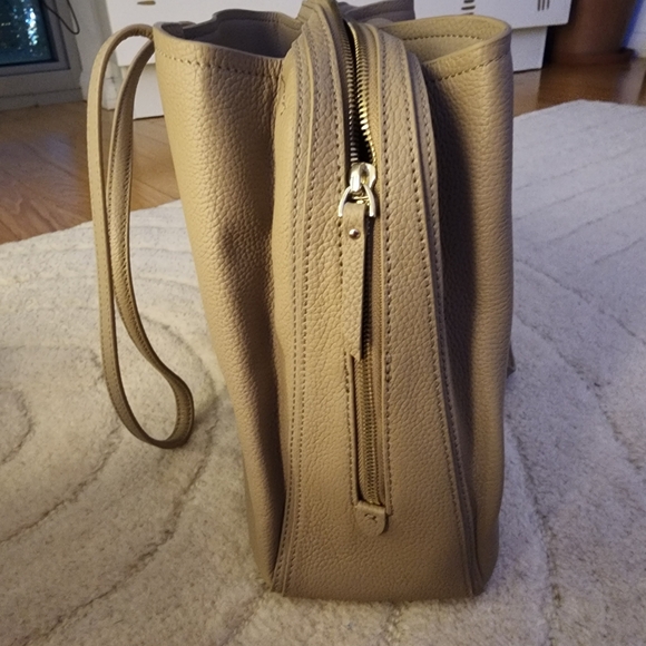 Quince Italian Leather Triple Compartment Work Tote EUC - Picture 5 of 9